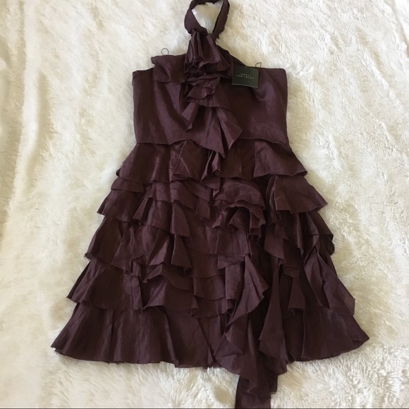 NWT Robert Rodriguez halter ruffle dress - Picture 4 of 8